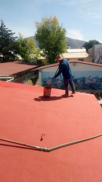 Después Impermeabilización de azotea para evitar filtraciones